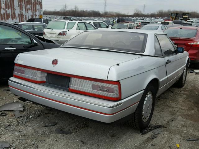 1G6VR3177JU100456 - 1988 CADILLAC ALLANTE SILVER photo 4