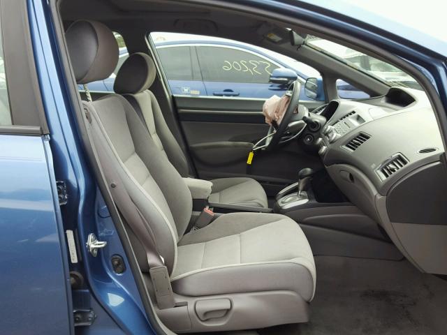 1HGFA168X8L071115 - 2008 HONDA CIVIC EX BLUE photo 5
