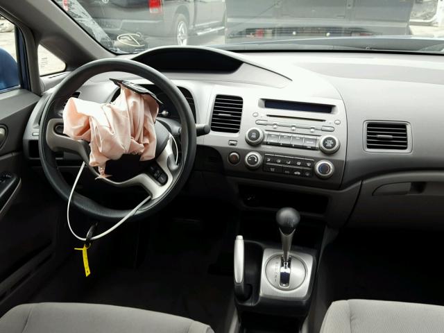 1HGFA168X8L071115 - 2008 HONDA CIVIC EX BLUE photo 9