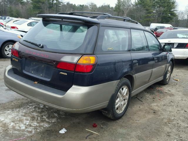 4S3BH665217639223 - 2001 SUBARU LEGACY OUT BLUE photo 4