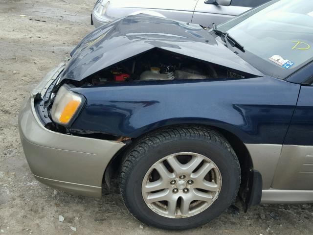 4S3BH665217639223 - 2001 SUBARU LEGACY OUT BLUE photo 9