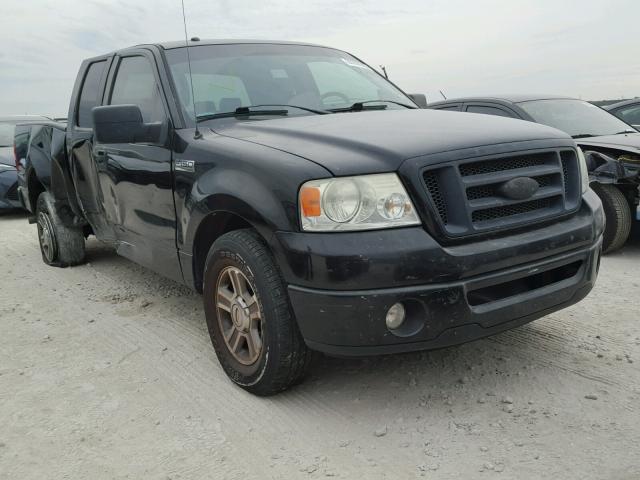 1FTRX12W78FC12624 - 2008 FORD F150 BLACK photo 1