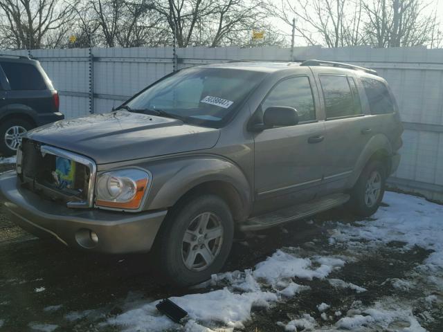 1D4HB58D55F514449 - 2005 DODGE DURANGO LI GRAY photo 2