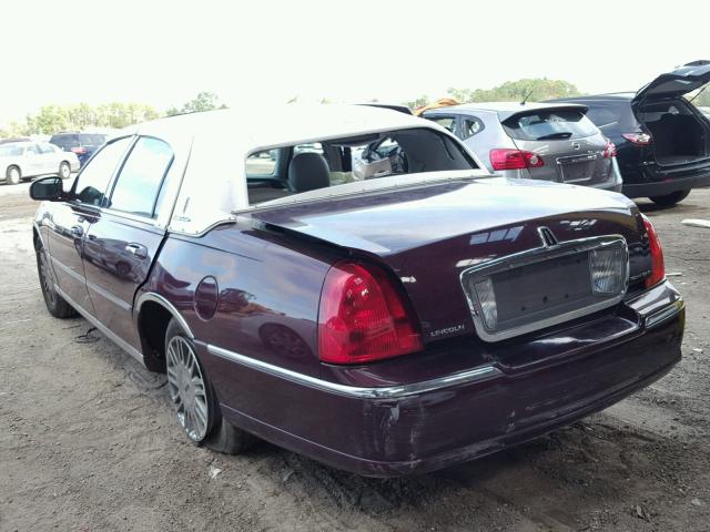 1LNHM82V57Y639738 - 2007 LINCOLN TOWN CAR S PURPLE photo 3