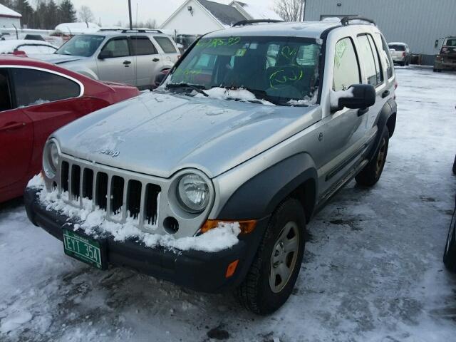 1J4GL48K27W512234 - 2007 JEEP LIBERTY SP SILVER photo 2