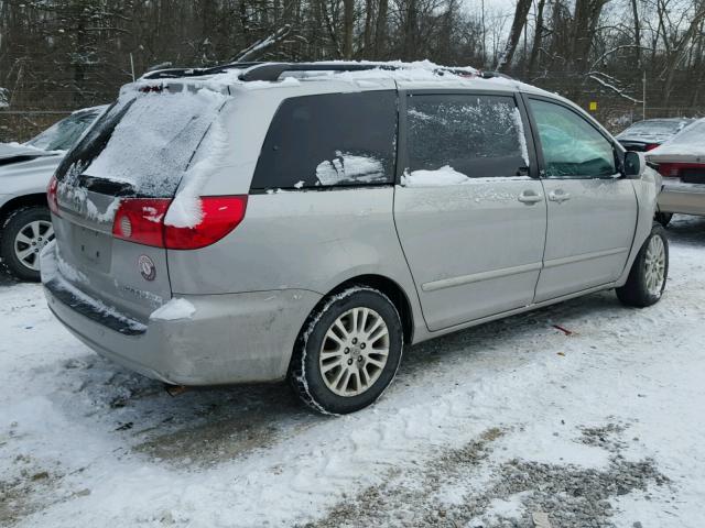 5TDZK22C07S093789 - 2007 TOYOTA SIENNA XLE SILVER photo 4