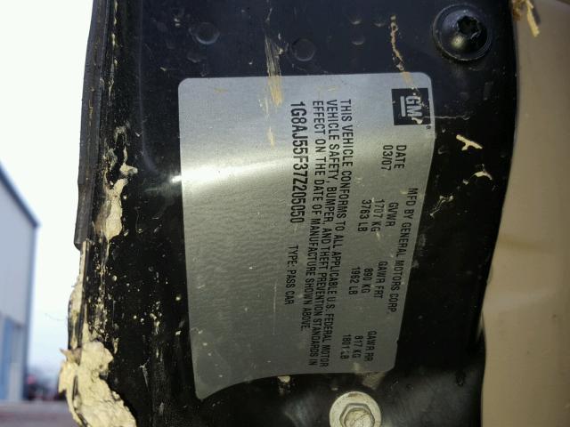 1G8AJ55F37Z205050 - 2007 SATURN ION LEVEL GREEN photo 10