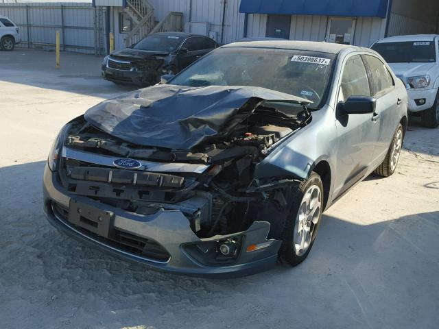 3FAHP0HA8BR297460 - 2011 FORD FUSION SE GRAY photo 2