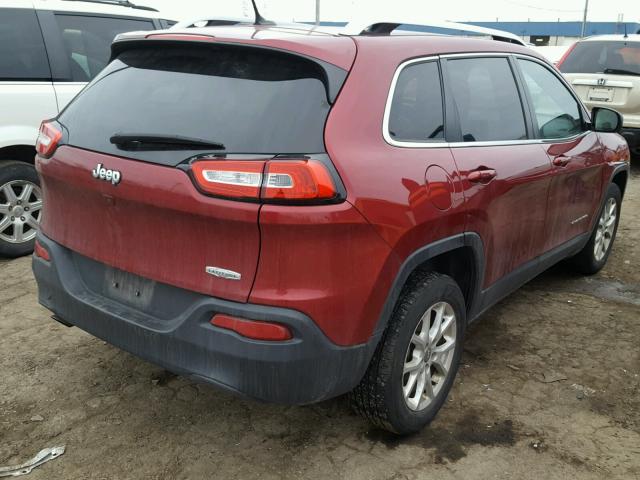 1C4PJLCBXEW123836 - 2014 JEEP CHEROKEE L RED photo 4