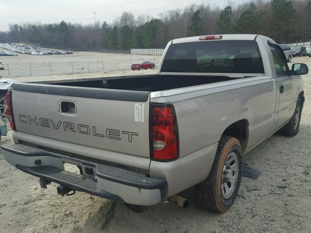 3GCEC14X47G255928 - 2007 CHEVROLET SILVERADO SILVER photo 4