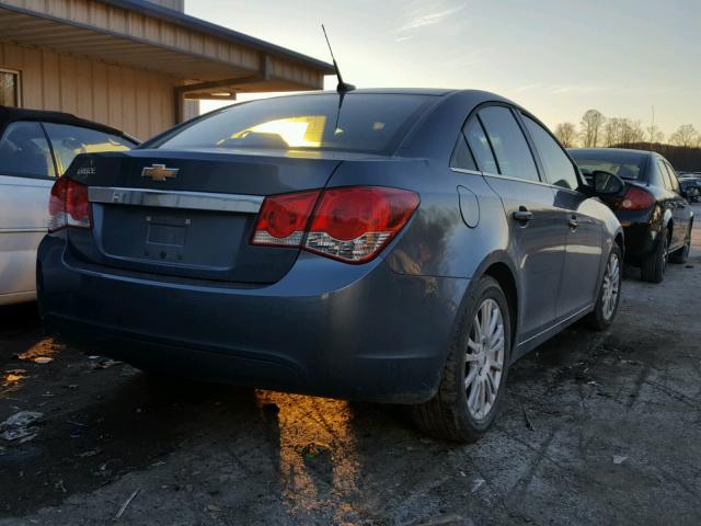 1G1PD5SH3C7237119 - 2012 CHEVROLET CRUZE LS BLUE photo 4