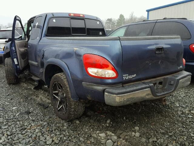 5TBRT34144S443296 - 2004 TOYOTA TUNDRA ACC BLUE photo 3