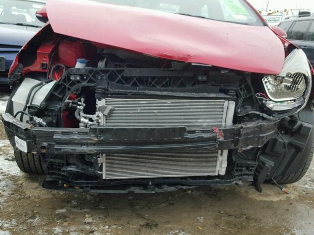 KNADN4A36D6150651 - 2013 KIA RIO EX RED photo 7