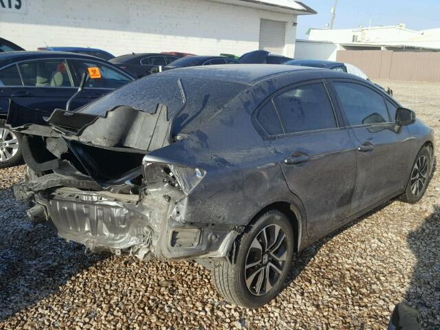 19XFB2F98DE244272 - 2013 HONDA CIVIC EXL GRAY photo 4