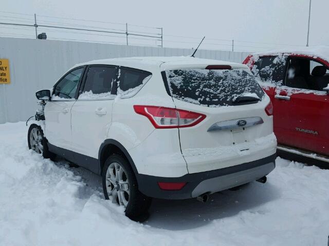 1FMCU9H95DUA07593 - 2013 FORD ESCAPE SEL WHITE photo 3