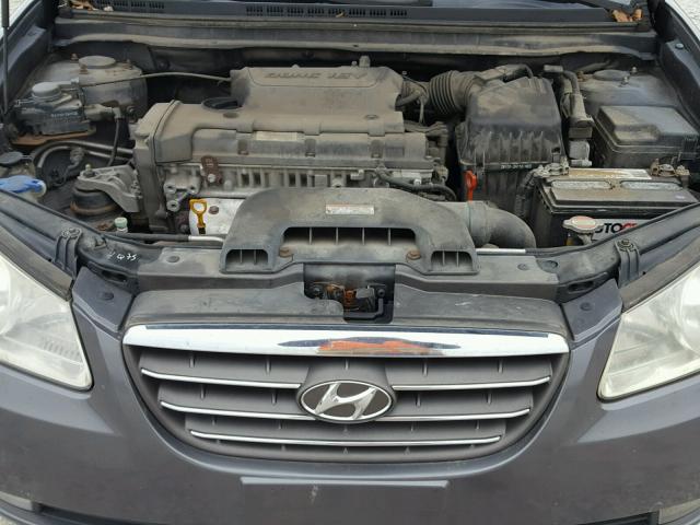 KMHDU46D88U349866 - 2008 HYUNDAI ELANTRA GL CHARCOAL photo 7