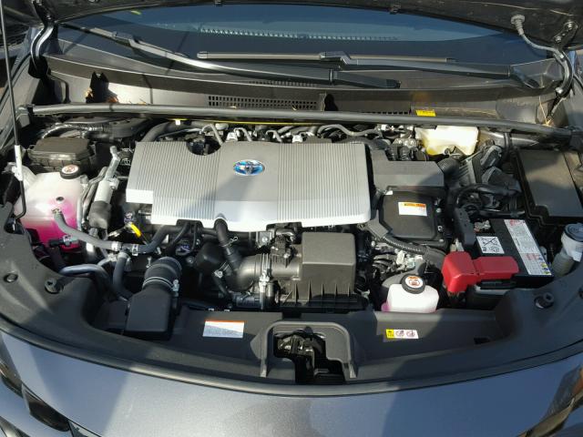 JTDKARFPXH3039512 - 2017 TOYOTA PRIUS PRIM ნაცრისფერი ფოტო 7