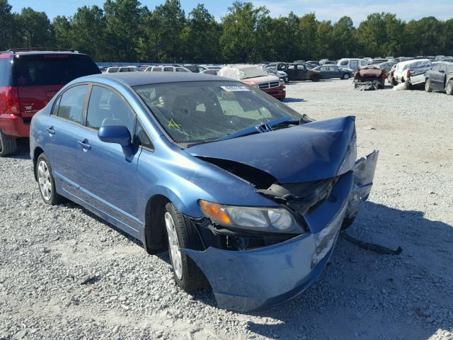 1HGFA16558L004430 - 2008 HONDA CIVIC LX BLUE photo 1