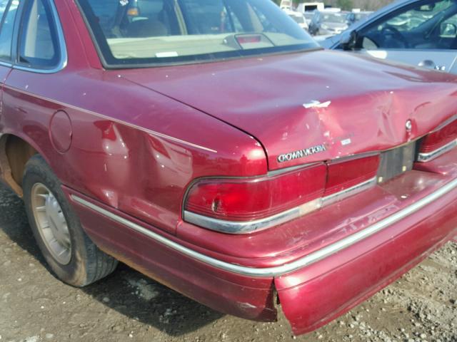 2FALP74W0VX107631 - 1997 FORD CROWN VICT BURGUNDY photo 10