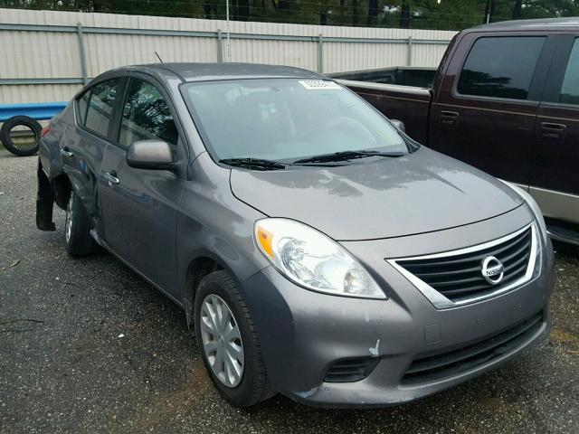 3N1CN7AP5CL891772 - 2012 NISSAN VERSA S GRAY photo 1