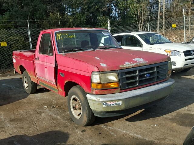 1FTDF15Y0PNB12900 - 1993 FORD F150 RED photo 1