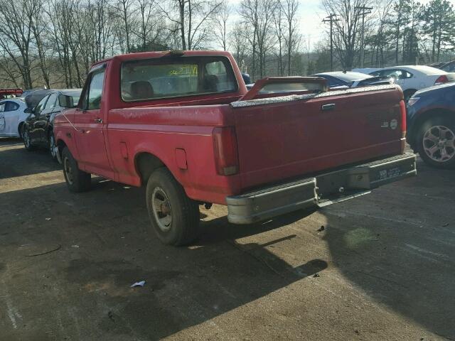 1FTDF15Y0PNB12900 - 1993 FORD F150 RED photo 3