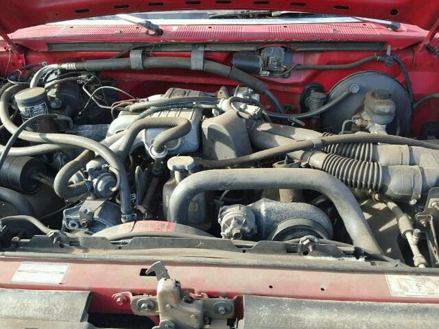 1FTDF15Y0PNB12900 - 1993 FORD F150 RED photo 7