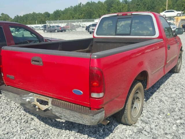 2FTDF1721VCA80115 - 1997 FORD F150 RED photo 4