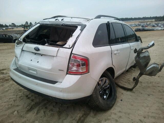 2FMDK3JC5ABA80669 - 2010 FORD EDGE SEL WHITE photo 4