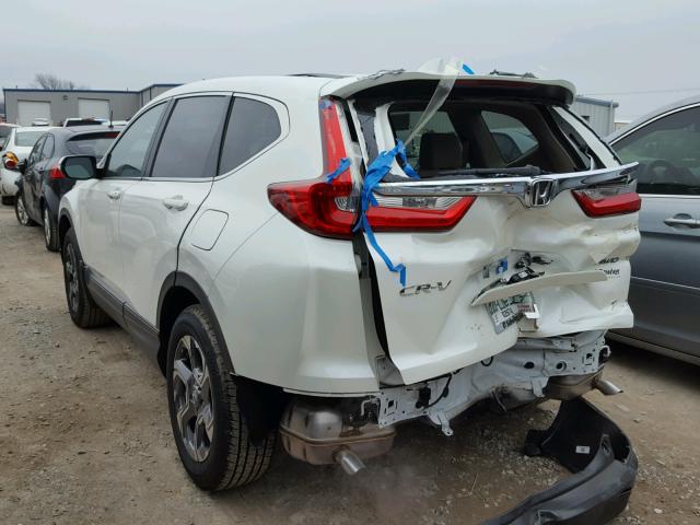 2HKRW2H59HH681291 - 2017 HONDA CR-V EX WHITE photo 3