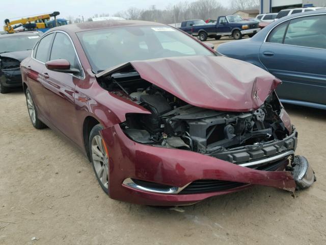 1C3CCCAB8FN622738 - 2015 CHRYSLER 200 LIMITE MAROON photo 1