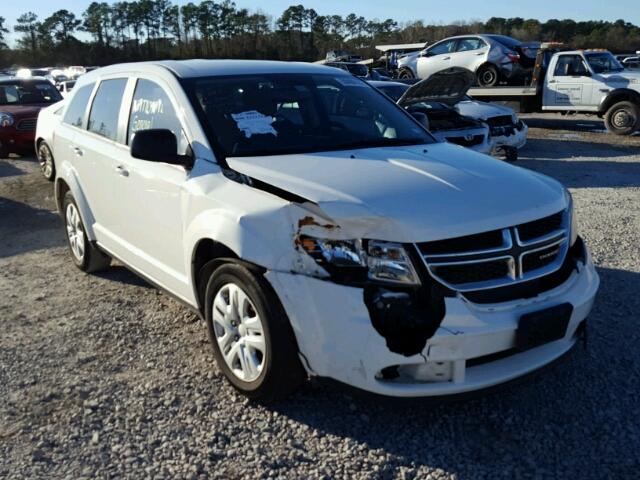 3C4PDCAB4FT595662 - 2015 DODGE JOURNEY SE WHITE photo 1