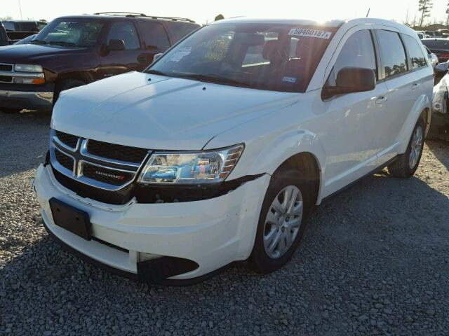 3C4PDCAB4FT595662 - 2015 DODGE JOURNEY SE WHITE photo 2