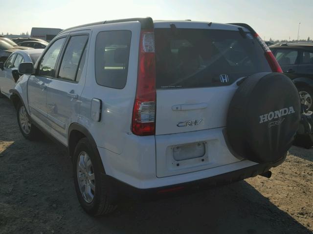 JHLRD78955C059447 - 2005 HONDA CR-V SE WHITE photo 3