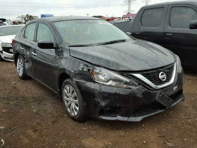 3N1AB7AP3HY336412 - 2017 NISSAN SENTRA S BLACK photo 1