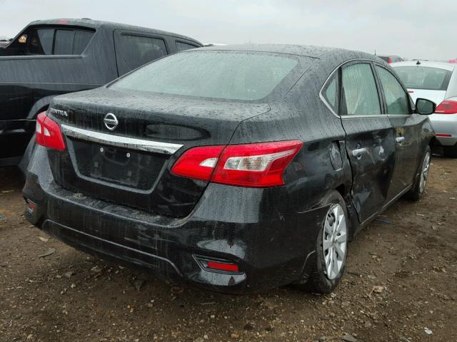 3N1AB7AP3HY336412 - 2017 NISSAN SENTRA S BLACK photo 4