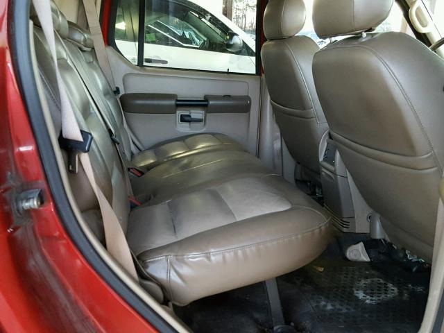 1FMZU67KX5UA79016 - 2005 FORD EXPLORER S RED photo 6