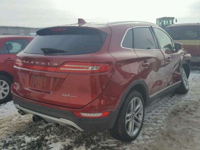 5LMCJ3D93HUL70599 - 2017 LINCOLN MKC RESERV RED photo 4