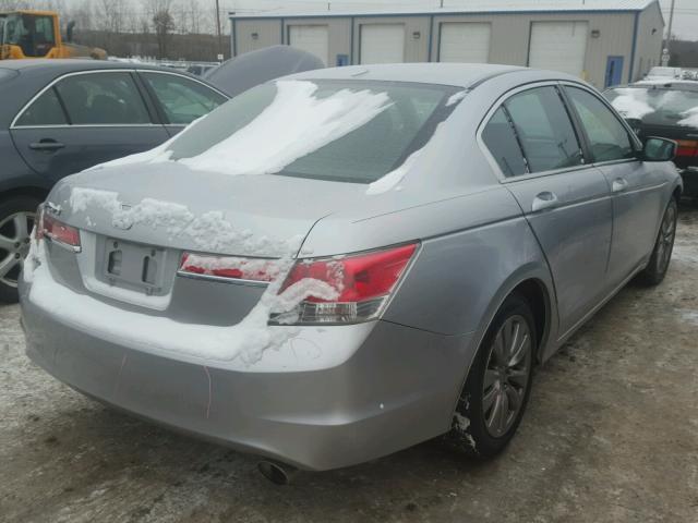 1HGCP2F86BA117677 - 2011 HONDA ACCORD EXL SILVER photo 4