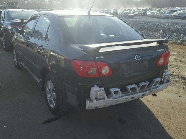 1NXBR32E16Z638439 - 2006 TOYOTA COROLLA CE BLACK photo 3