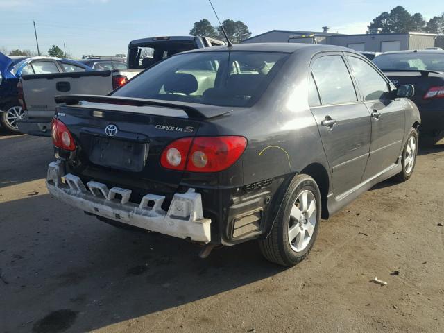 1NXBR32E16Z638439 - 2006 TOYOTA COROLLA CE BLACK photo 4