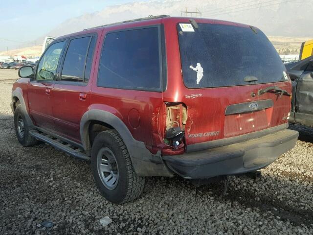 1FMZU72XXYZA85267 - 2000 FORD EXPLORER X RED photo 3