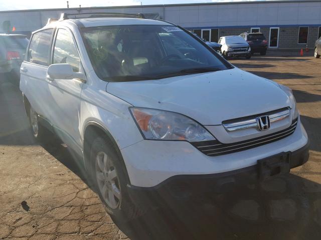 JHLRE48707C106204 - 2007 HONDA CR-V EXL WHITE photo 1