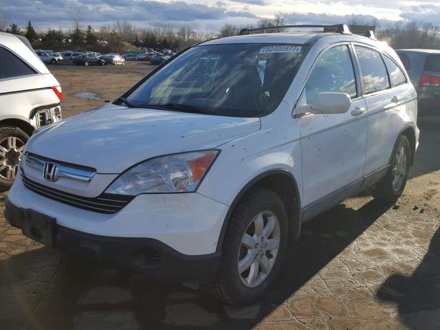 JHLRE48707C106204 - 2007 HONDA CR-V EXL WHITE photo 2