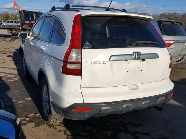 JHLRE48707C106204 - 2007 HONDA CR-V EXL WHITE photo 3