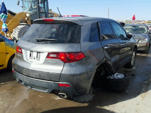 5J8TB1H25AA002181 - 2010 ACURA RDX GRAY photo 4