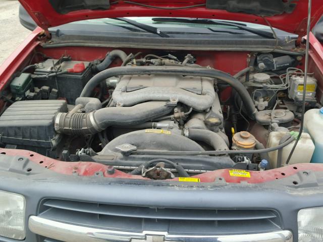 2CNBJ734216934033 - 2001 CHEVROLET TRACKER ZR RED photo 7