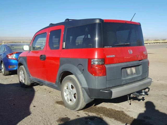 5J6YH27665L018682 - 2005 HONDA ELEMENT EX RED photo 3