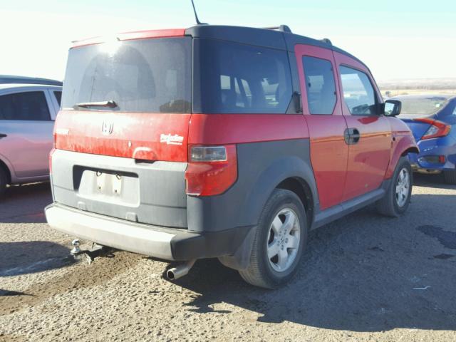 5J6YH27665L018682 - 2005 HONDA ELEMENT EX RED photo 4