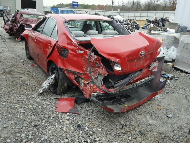 4T1BE46K89U287776 - 2009 TOYOTA CAMRY BASE RED photo 3